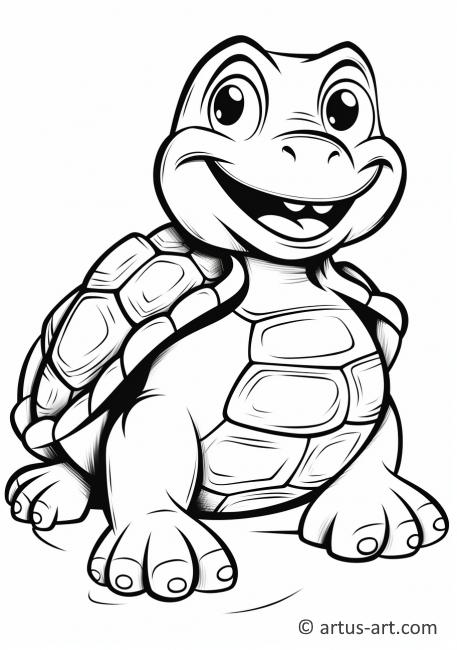 Página para colorir de tartaruga